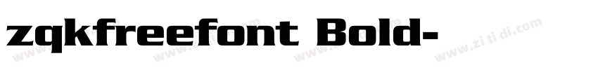 zqkfreefont Bold字体转换
